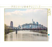 CALVENDO Puzzle Le Pont Deutschherrn Devant la Ligne d'horizon de Francfort. 1000 Pieces 64 x 48 cm from dotmatchbox