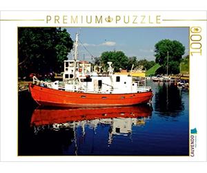 CALVENDO Puzzle Le Port à l'embouchure de la Dange - Un Motif du Calendrier Memel Magique - la Porte de la Lituanie sur Le Monde. 1000 Pieces 64 x 48 cm from Henning Von Loewis of Menar