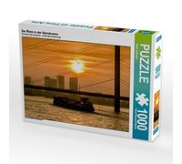 CALVENDO Puzzle Le Rhin dans Le Soleil du Soir 1000 Pieces 64 x 48 cm from Klaus Hoffmann