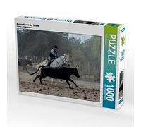 CALVENDO Puzzle Le tri des taureaux 1000 Pieces 64 x 48 cm from Alain Gaymard