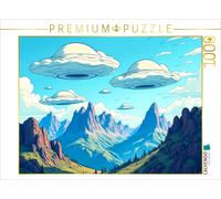 CALVENDO Puzzle Lenticularwolken über Gebirgslandschaft | 1000 Teile Lege-Größe
