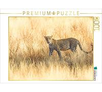 CALVENDO Puzzle Léopard dans l'herbe sèche 1000 Pieces 64 x 48 cm from Gerd-Uwe Neukamp