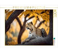 CALVENDO Puzzle Leopard - spotted hunter on the lookout | 1000 pieces, finished