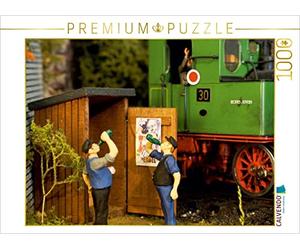 CALVENDO Puzzle Les cheminots à la Pause 1000 Pieces 64 x 48 cm from Anneli Hegerfeld-Reckert