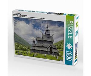 CALVENDO Puzzle Les églises à douves de Norvège 1000 Pieces 64 x 48 cm from Reinhold Wittich