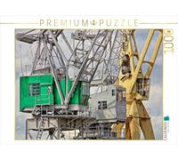 CALVENDO Puzzle Les grues - de puissantes Machines de Travail 1000 Pieces 64 x 48 cm from Peter Roder