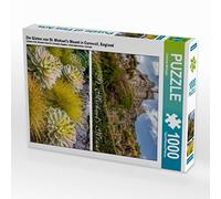 CALVENDO Puzzle Les Jardins de St Michael's Mount en Cornouailles, Angleterre 1000 pièces Taille de la Pose 48 x 64 cm Photo Puzzle Image par Christian Müringer