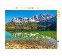 CALVENDO Puzzle Les Montagnes du Wetterstein Se reflètent entièrement dans Le lac Eibsee. 1000 Pieces 64 x 48 cm from Sascha Ferrari