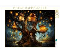 CALVENDO Puzzle Les Voisins Sauvages - Vivez dans l'arbre Creux. sans Panier, mais avec Beaucoup d'espace ! | 1000 pièces de Taille de la Pose 64 x 48 cm Puzzle Photo pour des Heures heureuses