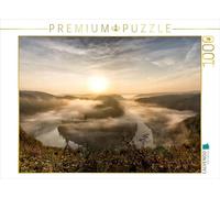 CALVENDO Puzzle Lever de Soleil au Saarschleife 1000 Pieces 64 x 48 cm from Thomas Becker