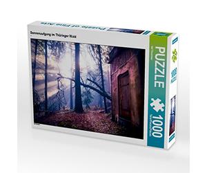 CALVENDO Puzzle Lever de Soleil dans la forêt de Thuringe 1000 Pieces 64 x 48 cm from Val Thoermer