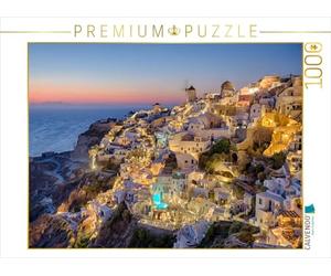 CALVENDO Puzzle Lichter Von Oia 1000 Teile Puzzle quer 1000 Pieces 64 x 48 cm from TomKli