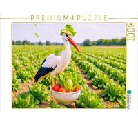 CALVENDO Puzzle Like a stork in a salad - Elegant is different | 1000 pieces, fi
