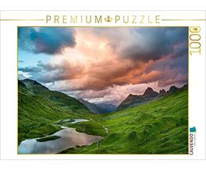 CALVENDO Puzzle L'incandescence Alpine au-Dessus des Lacs de Scheid 1000 Pieces 64 x 48 cm from Franziska Brückmann