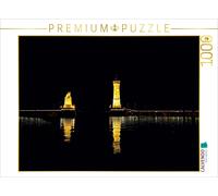 CALVENDO Puzzle Lindau - Hafeneinfahrt 1000 Teile Puzzle quer | 1000 Teile Lege-