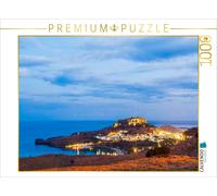 CALVENDO Puzzle Lindos à l'heure Bleue 1000 Pieces 64 x 48 cm from Werner Dieterich