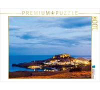 CALVENDO Puzzle Lindos à l'heure Bleue 1000 Pieces 64 x 48 cm from Werner Dieterich