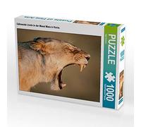 CALVENDO Puzzle Lionne baillant dans Le Masai Mara au Kenya. 1000 Pieces 64 x 48 cm from Ingo Gerlach