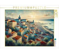 CALVENDO Puzzle Lisbon's Gentle Twilight: An AI-Painted Ode to Silence | 1000 pi