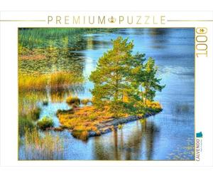 CALVENDO Puzzle Longing Sweden - Île avec des Arbres dans Le Plus Grand lac de Suède - Vänern 1000 Pieces 64 x 48 cm from Mr.Mooseman