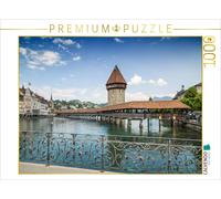CALVENDO Puzzle Luzern Pont de la Chapelle et Tour de l'eau 1000 Pieces 64 x 48 cm from Melanie Viola