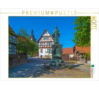 CALVENDO Puzzle Lutherdenkmal, eingeweiht 1861, Lutherplatz, links Lutherhaus, h