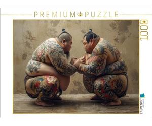 CALVENDO Puzzle Lutte Sumo | 1000 pièces Taille de la Pose 64 x 48 cm Puzzle Photo pour des Heures heureuses