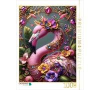 CALVENDO Puzzle Magie des Flamingos | 1000 Teile Lege-Größe 64 × 48 cm Foto-Puzz