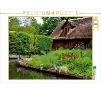 CALVENDO Puzzle Maison en Bois à Toit de roseaux 1000 Pieces 64 x 48 cm from Pia Thauwald