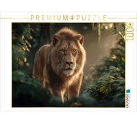 CALVENDO Puzzle Majestic lion in the jungle | 1000 pieces, finished size 25.2 ×