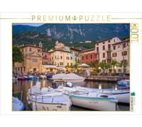 CALVENDO Puzzle Malcesine in the evening | 1000 pieces, finished size 25.2 × 18.