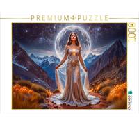 CALVENDO Puzzle Mama Quilla, moon goddess with a silver sheen | 1000 pieces, fin