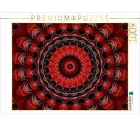 CALVENDO Puzzle Mandala Leidenschaft rot 1000 Teile Puzzle quer | 1000 Teile Leg