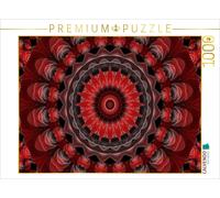 Puzzle CALVENDO Mandala Passion rouge | 1000 pièces, format assemblé 64 × 48 cm