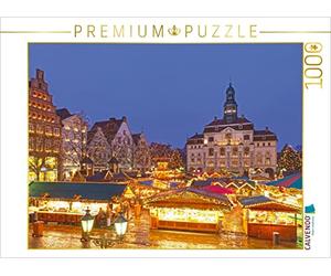 CALVENDO Puzzle Marché de Noël de Lunebourg 1000 pièces Taille de la Pose 64 x 48 cm Photo Puzzle Image de Siegfried Kuttig
