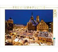 CALVENDO Puzzle Marché de Noël sur la Schillerplatz à Stuttgart 1000 Pieces 64 x 48 cm from Werner Dieterich