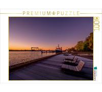 CALVENDO Puzzle Maritime Morgendämmerung in Kiel 1000 Teile Puzzle quer | 1000 T