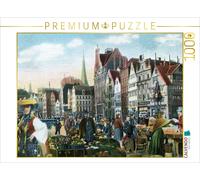 CALVENDO Puzzle Market Scene at Messberg in Hamburg | 1000 pieces, finished size