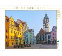 CALVENDO Puzzle Markt mit Frauenkirche in Meißen 1000 Teile Puzzle quer 1000 Pieces 64 x 48 cm from wkbilder