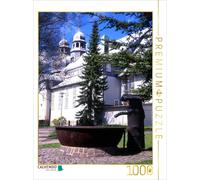 CALVENDO Puzzle Église du Marché Clausthal-Zellerfeld, Plus Grande église en Bois d'europe, 1000 pièces, Taille de la Ponte, 48 x 64 cm, Photo Puzzle Image de Lothar Reupert