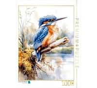 CALVENDO Puzzle Martin-pêcheur | 1000 pièces de Ponte 48 x 64 cm Puzzle Photo pour des Heures heureuses
