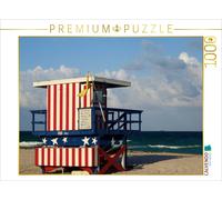 CALVENDO Puzzle MIAMI BEACH Turm der Rettungsschwimmer | 1000 Teile Lege-Größe 6