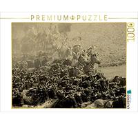CALVENDO Puzzle Migration des gnous dans Le Masai Mara en Look Vintage 1000 Pieces 64 x 48 cm from Susan Michel