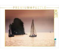 CALVENDO Puzzle Mit dem Segelboot auf dem See | 1000 Teile Lege-Größe 64x48cm Fo