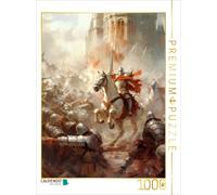 CALVENDO Puzzle Mittelalter mit Drachen, Rittern und Burgen | 1000 Teile Lege-Gr