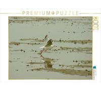 CALVENDO Puzzle Möwe übern Wattenmeer 1000 Teile Puzzle quer 1000 Pieces 64 x 48 cm from Kattobello