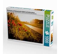 CALVENDO Puzzle Mohnblumen am Radweg zwischen Heßdorf und Großenseebach 1000 Teile Puzzle quer 1000 Pieces 64 x 48 cm from Konstantin Articus