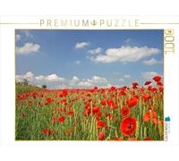 CALVENDO Puzzle Mohnblumenfeld 1000 Teile Puzzle quer 1000 Pieces 64 x 48 cm from SchnelleWelten