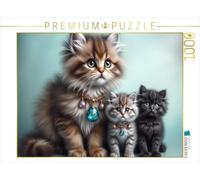 CALVENDO Puzzle Moments de Chat | 1000 pièces de Taille de Ponte 64 x 48 cm Puzzle Photo pour des Heures de Bonheur