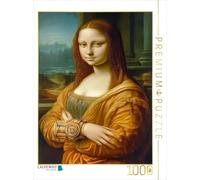 CALVENDO Puzzle Mona Lisa KI | 1000 pièces Taille de la Pose 48 x 64 cm Puzzle Photo pour des Heures heureuses